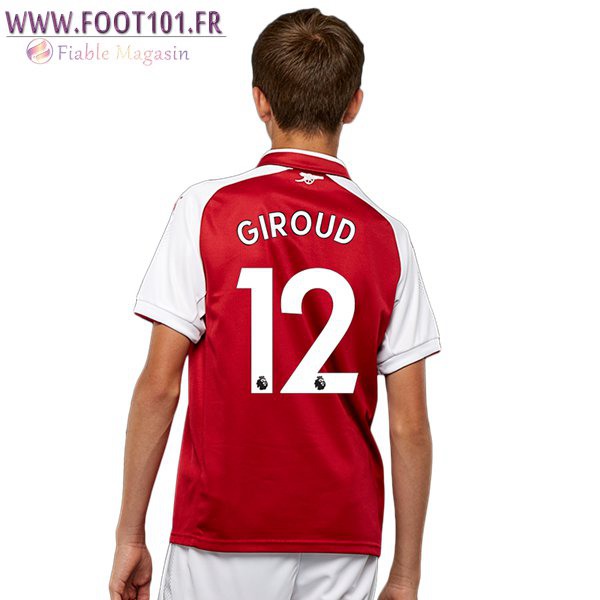 Maillot Foot FC Arsenal (GIROUD 12) Enfant Domicile 2017/2018
