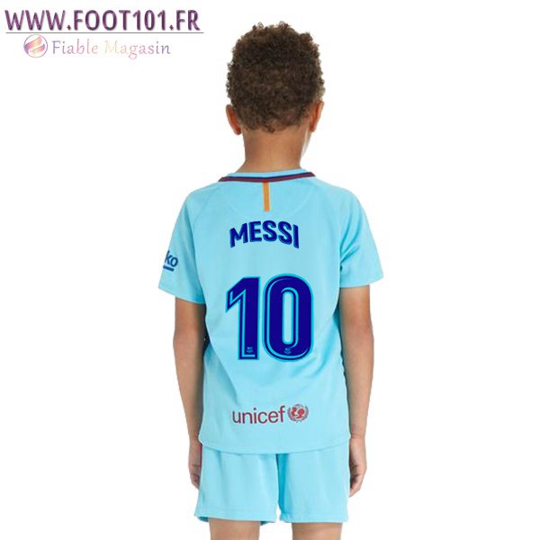 Maillot Foot FC Barcelone (Messi 10) Enfant Exterieur 2017/2018