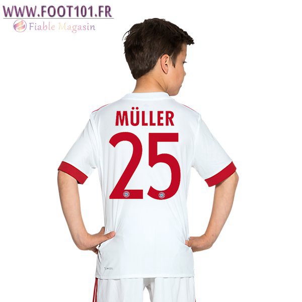 Maillot Foot Bayern Munich (Muller 25) Enfant Third 2017/2018