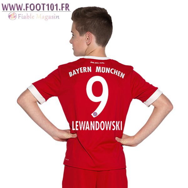 Maillot Foot Bayern Munich (LEWANDOWSKI 9) Enfant Domicile 2017/2018