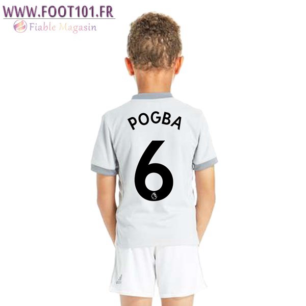 Maillot Foot Manchester United (POGBA 6) Enfant Third 2017/2018