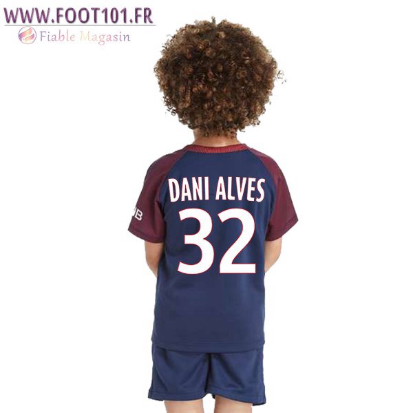 Maillot Foot Paris PSG (DANI ALVES 32) Enfant Domicile 2017/2018