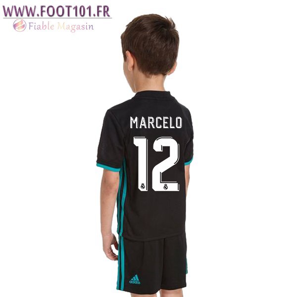 Maillot Foot Real Madrid (MARCELO 12) Enfant Exterieur 2017/2018