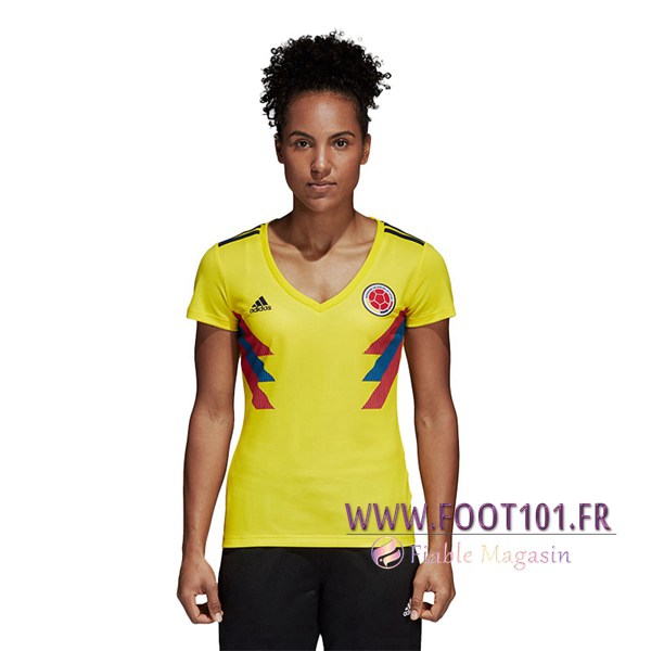 Maillot Foot Equipe Colombie 2018 2019 Femme Domicile