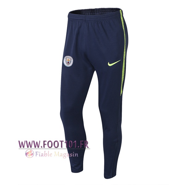 Training Pantalon Foot Manchester City Bleu Fonce 2018/2019