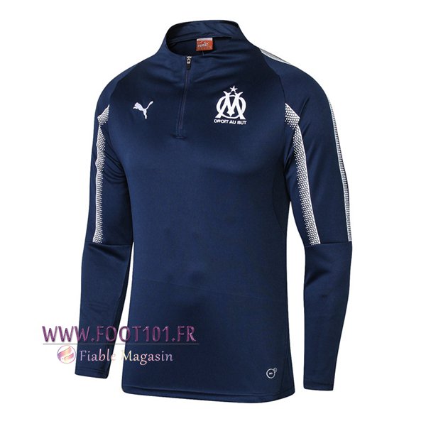 Sweatshirt Training Marseille OM Bleu Fonce 2018/2019