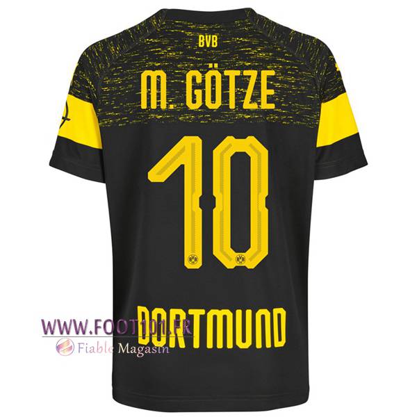 Maillot Foot Dortmund BVB (M.GOTZE 10) Exterieur 2018/2019