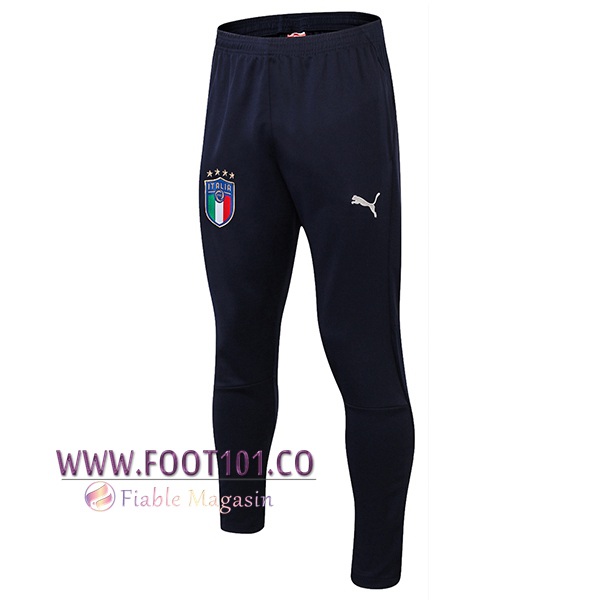 Training Pantalon Foot Italie Bleu Fonce 2018 2019