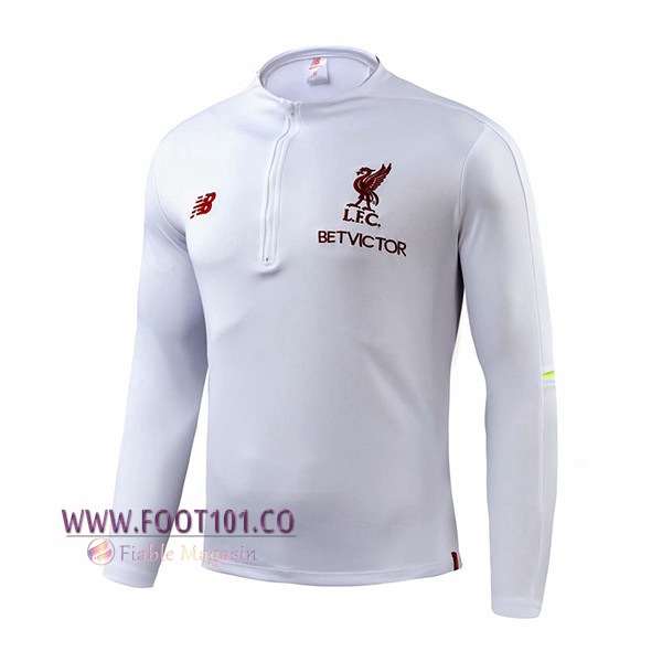 Sweatshirt Training FC Liverpool Blanc 2018/2019