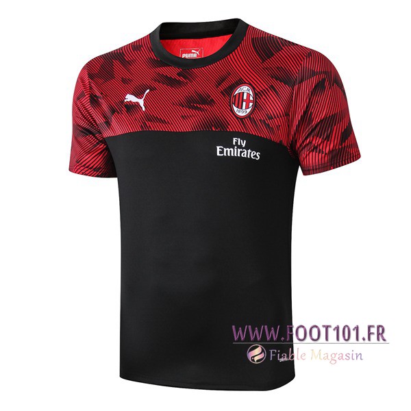 Training T-Shirts Milan AC Noir Rouge 2019/2020