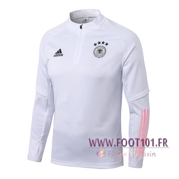 Sweatshirt Training Allemagne Blanc Gris 2019/2020