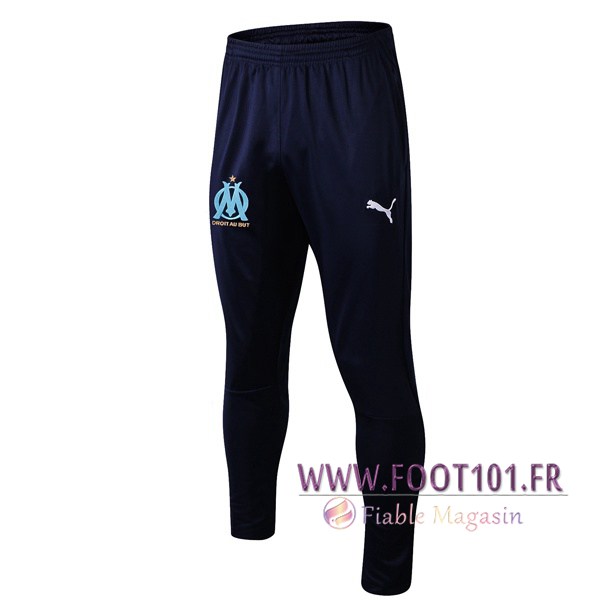 Training Pantalon Foot Marseille OM Bleu Fonce 2019/2020