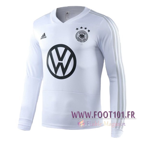 Training T-Shirts Allemagne Blanc Manche longue 2019/2020