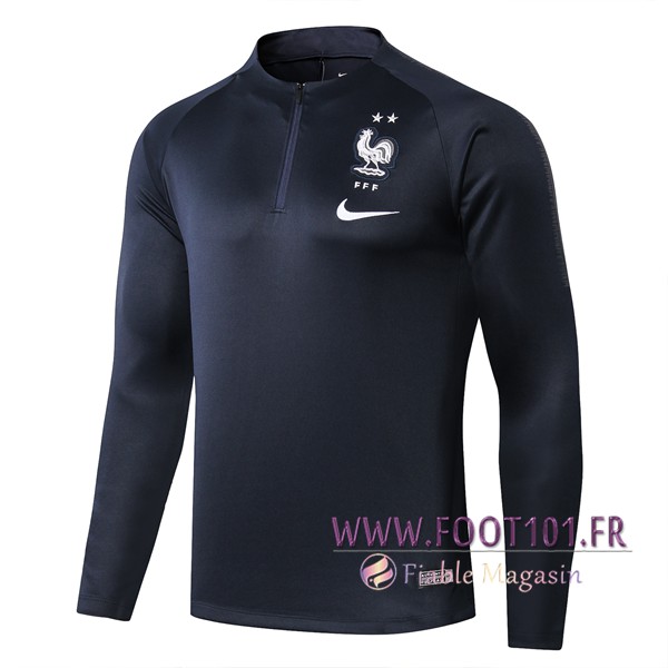 Sweatshirt Training France Bleu Fonce 2019/2020
