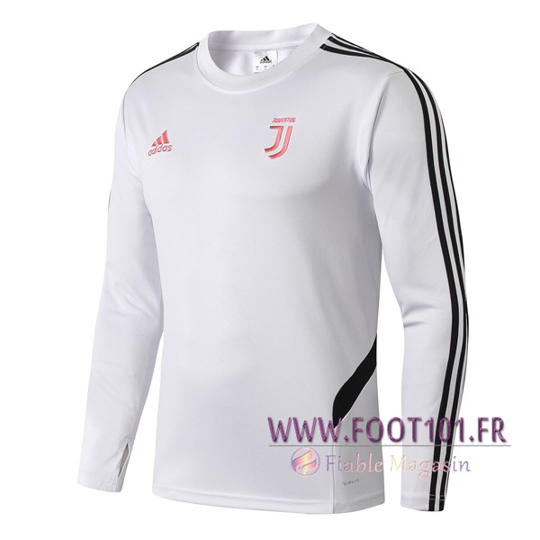 Sweatshirt Training Juventus Blanc/Noir 2019/2020