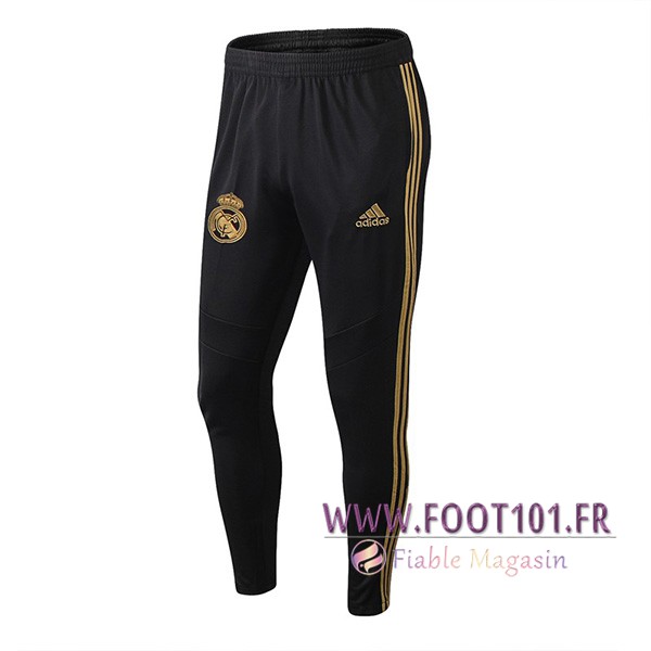 Training Pantalon Foot Real Madrid Noir/Jaune 2019/2020