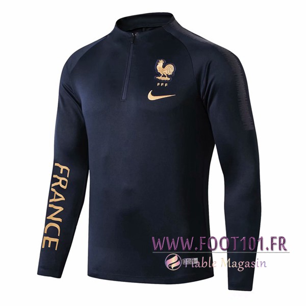 Sweatshirt Training France Bleu Fonce 2019/2020