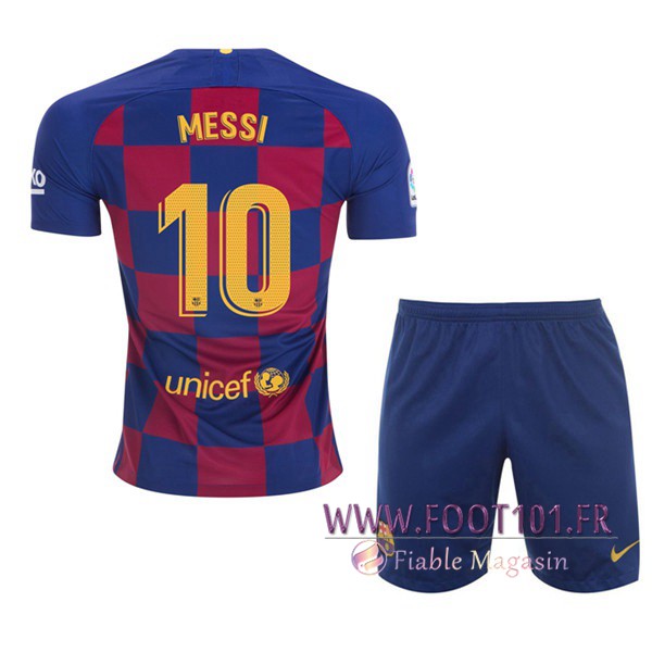 Maillot Foot FC Barcelone (MESSI 10) Enfant Domicile 2019/2020