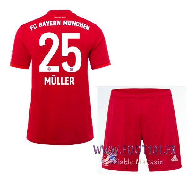 Maillot Foot Bayern Munich (MULLER 25)Enfant Domicile 2019/2020