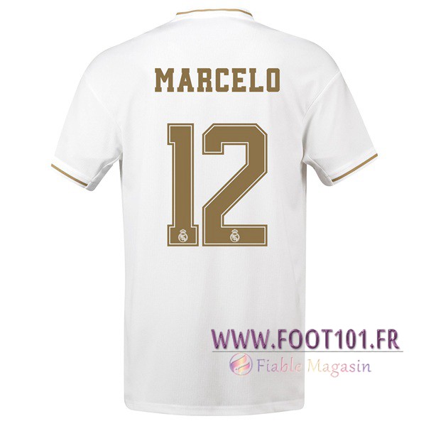 Maillot Foot Real Madrid (Marcelo 12) Domicile 2019/2020
