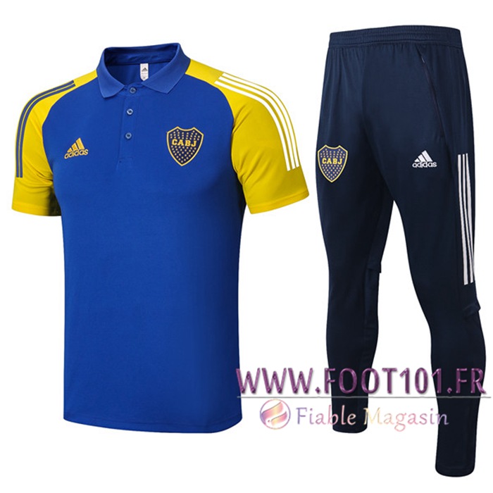 Ensemble Polo Boca Juniors + Pantalon Bleu 2020/2021