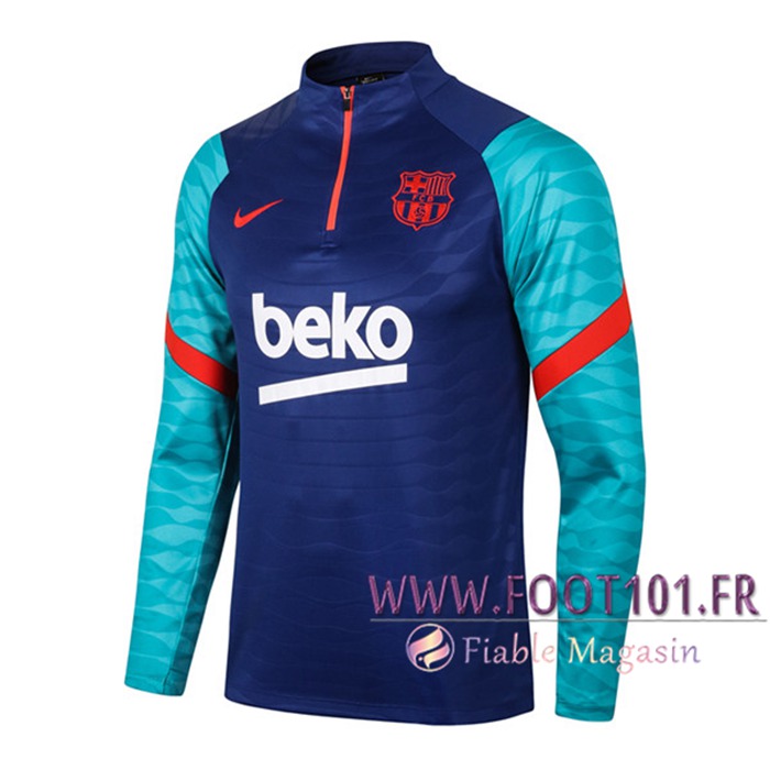 Sweatshirt Training FC Barcelone Bleu Marin 2020/2021