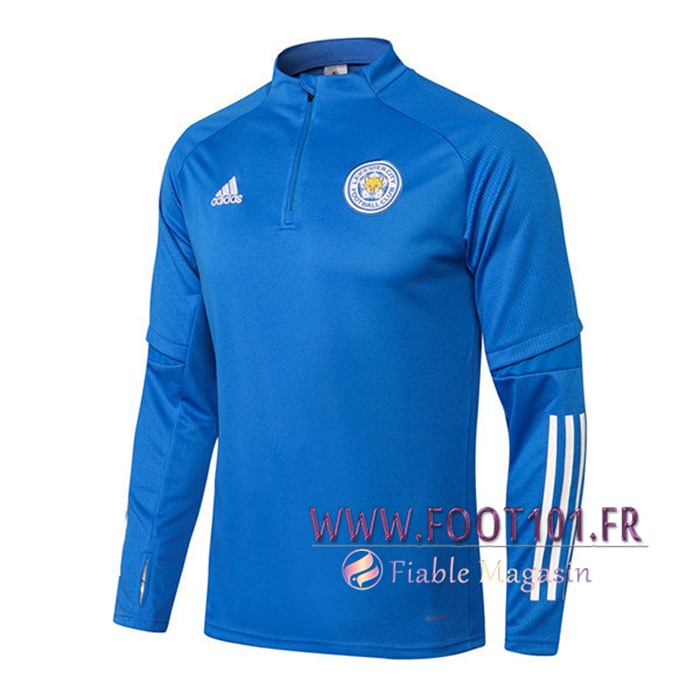 Sweatshirt Training Leicester City Bleu 2021/2022