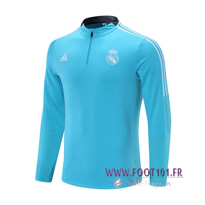 Sweatshirt Training Real Madrid Bleu Clair 2021/2022