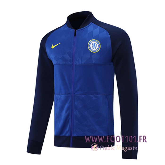 Sweatshirt Training FC Chelsea Version Du Joueur Bleu Marin 2021/2022