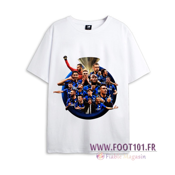 T-Shirts Inter Milan Serie A Scudetto Blanc 2021