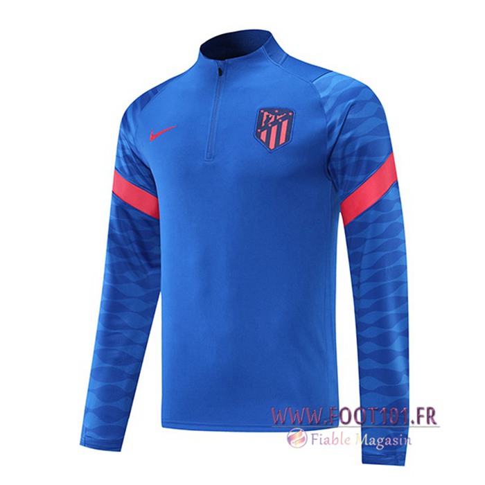 Sweatshirt Training Atletico Madrid Bleu 2021/2022 -1