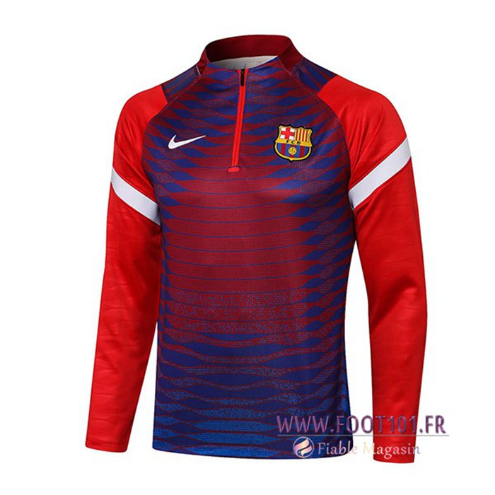 Sweatshirt Training FC Barcelone Rouge 2021/2022 -1