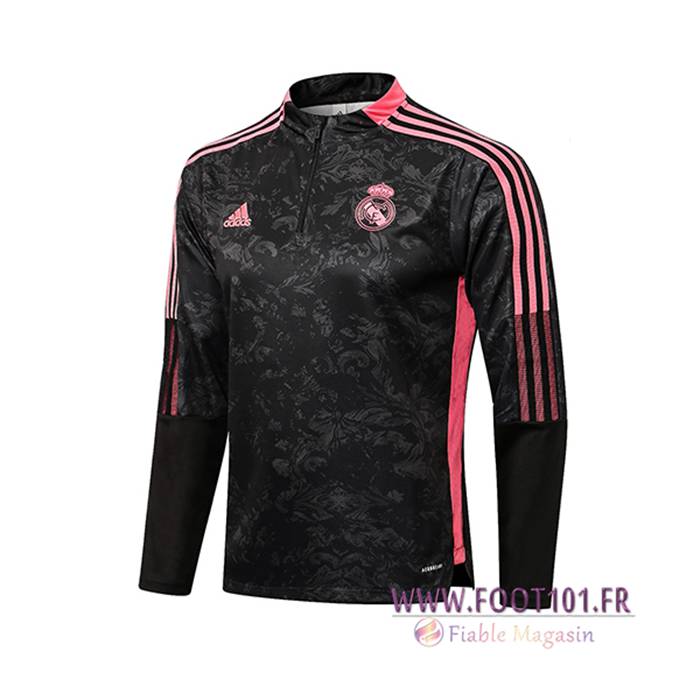 Sweatshirt Training Real Madrid Noir/Rouge 2021/2022