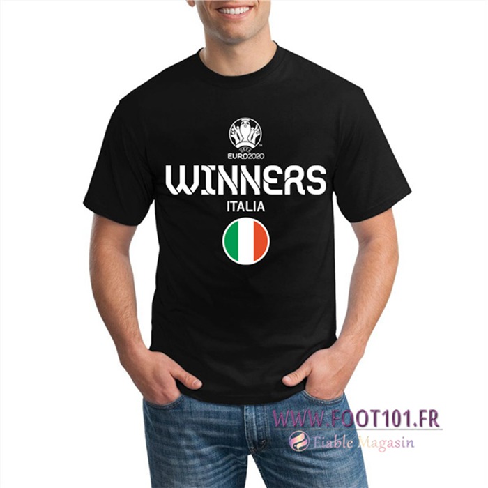 T-Shirts Italie UEFA Euro 2020 Champions Noir - GXHTS07