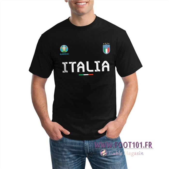 T-Shirts Italie UEFA Euro 2020 Champions Noir - GXHTS09