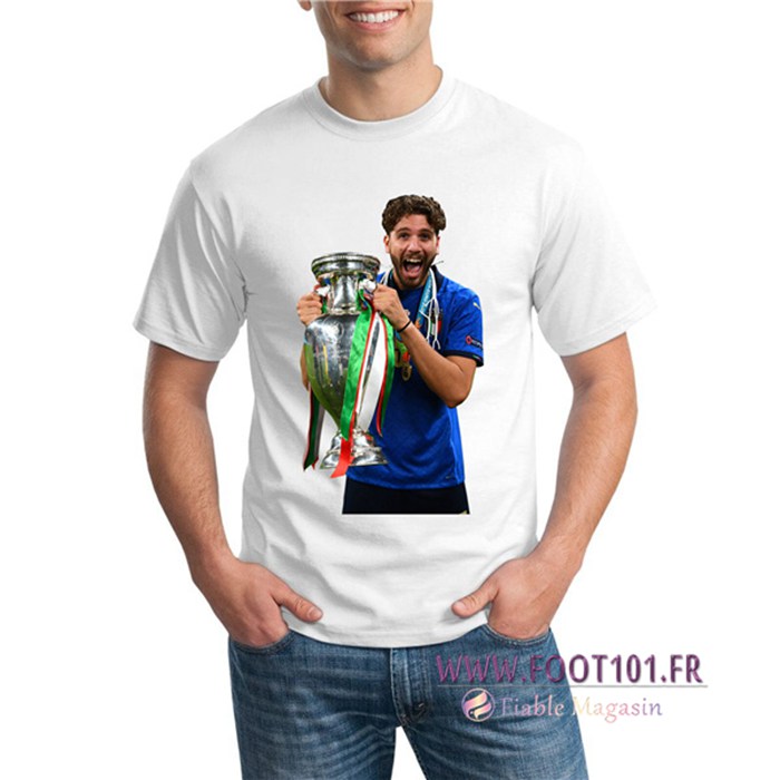 T-Shirts Italie UEFA Euro 2020 Champions Blanc - GXHTS13