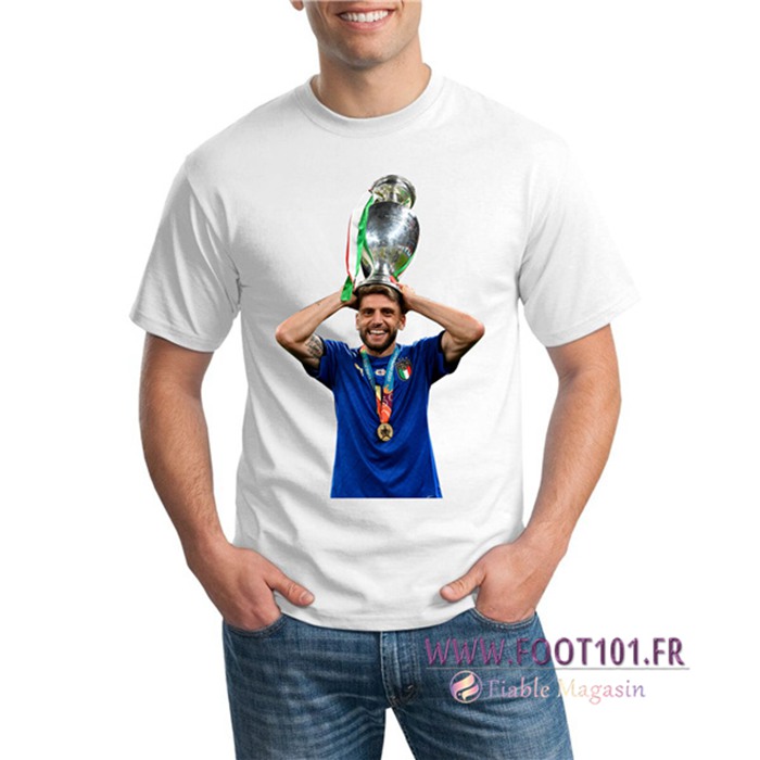 T-Shirts Italie UEFA Euro 2020 Champions Blanc - GXHTS14