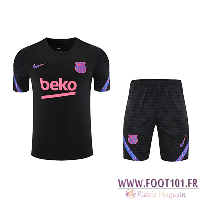 Ensemble Training T-Shirts FC Barcelone + Short Noir 2021/2022