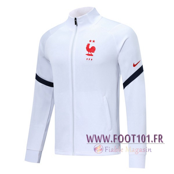 Veste Foot France Blanc 2019/2020