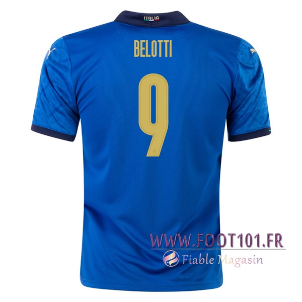 Maillot Equipe Italie (BELOTTI 9) Domicile UEFA Euro 2020