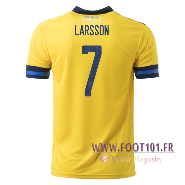 Maillot Equipe Suede (LARSSON 7) Domicile UEFA Euro 2020