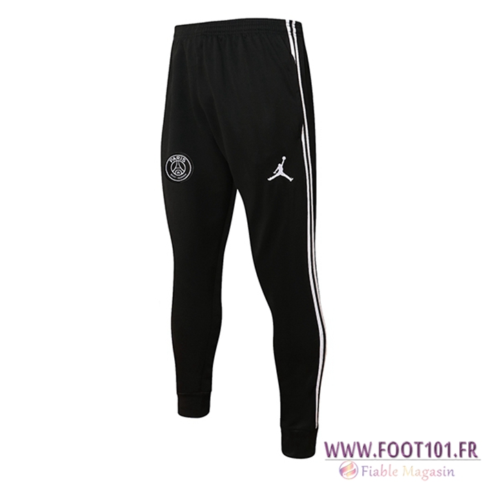 Training Pantalon Foot Jordan PSG Blanc/Noir 2021/2022 -01