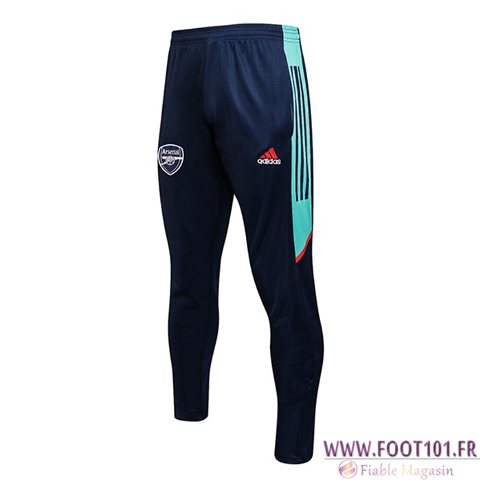 Training Pantalon Foot FC Aesenal Bleu Marin/Vert 2021/2022