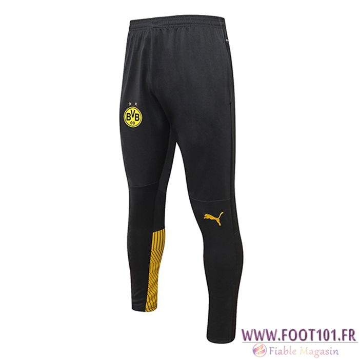 Training Pantalon Foot Dortmund BVB Noir/Jaune 2021/2022 -02