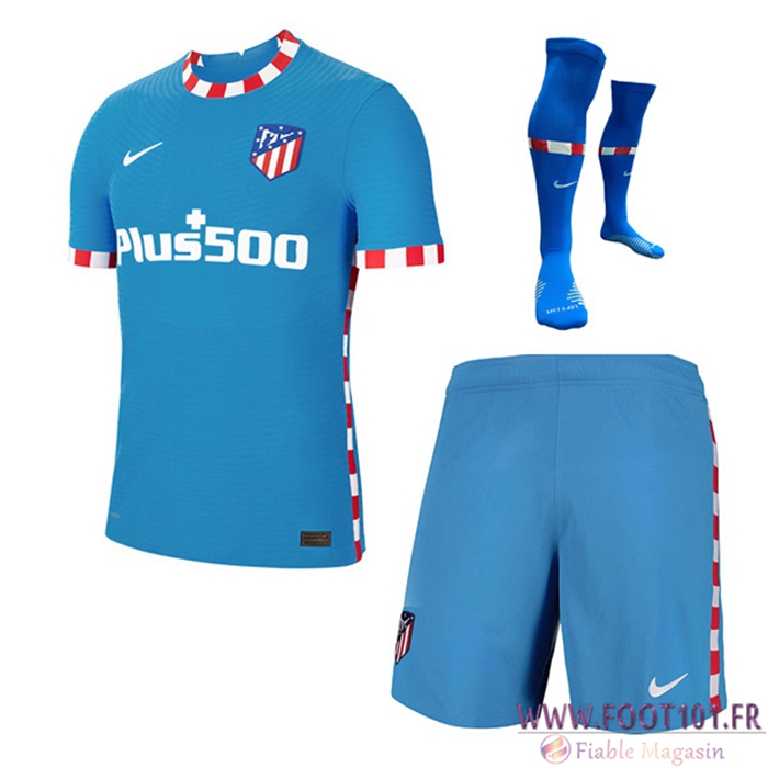 Ensemble Maillot Foot Atletico Madrid Third (Short + Chaussettes) 2021/2022