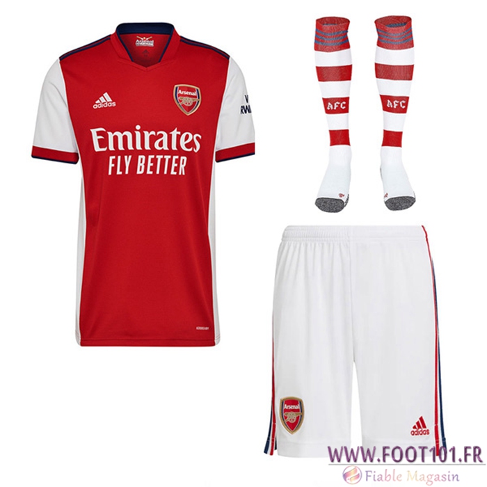 Ensemble Maillot Foot FC Arsenal Domicile (Short + Chaussettes) 2021/2022