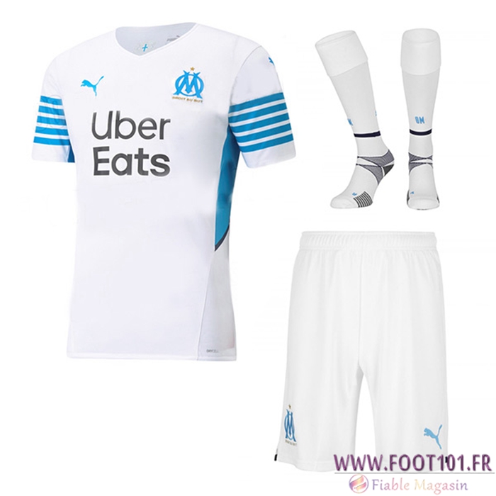 Ensemble Maillot Foot Marseille OM Domicile (Short + Chaussettes) 2021/2022