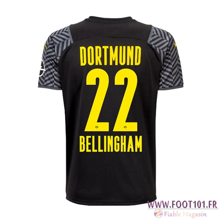 Maillot de Foot Dortmund BVB (Bellingham 22) Exteieuir 2021/2022