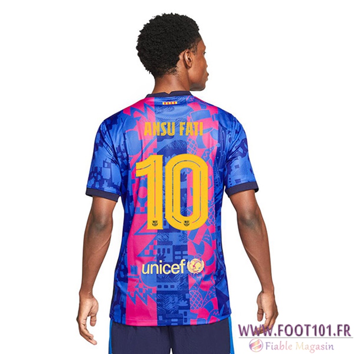 Maillot de Foot FC Barcelone (Ansu Fati 10) Third 2021/2022