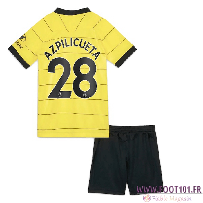 Maillot de Foot FC Chelsea (Azpilicueta 28) Enfant Exterieur 2021/2022